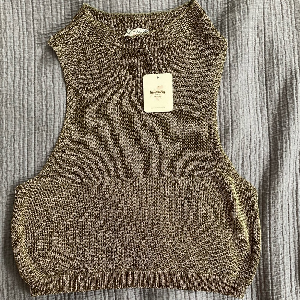Free People summer racer back top New With Tags